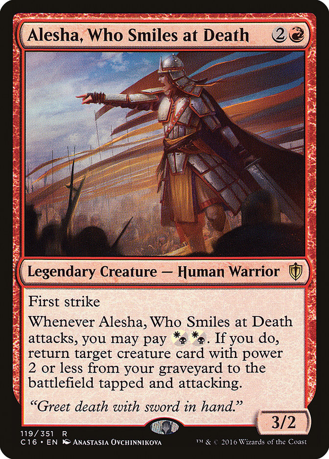 Alesha, Who Smiles at Death [Commander 2016] MTG Single Magic: The Gathering | Red Claw Gaming