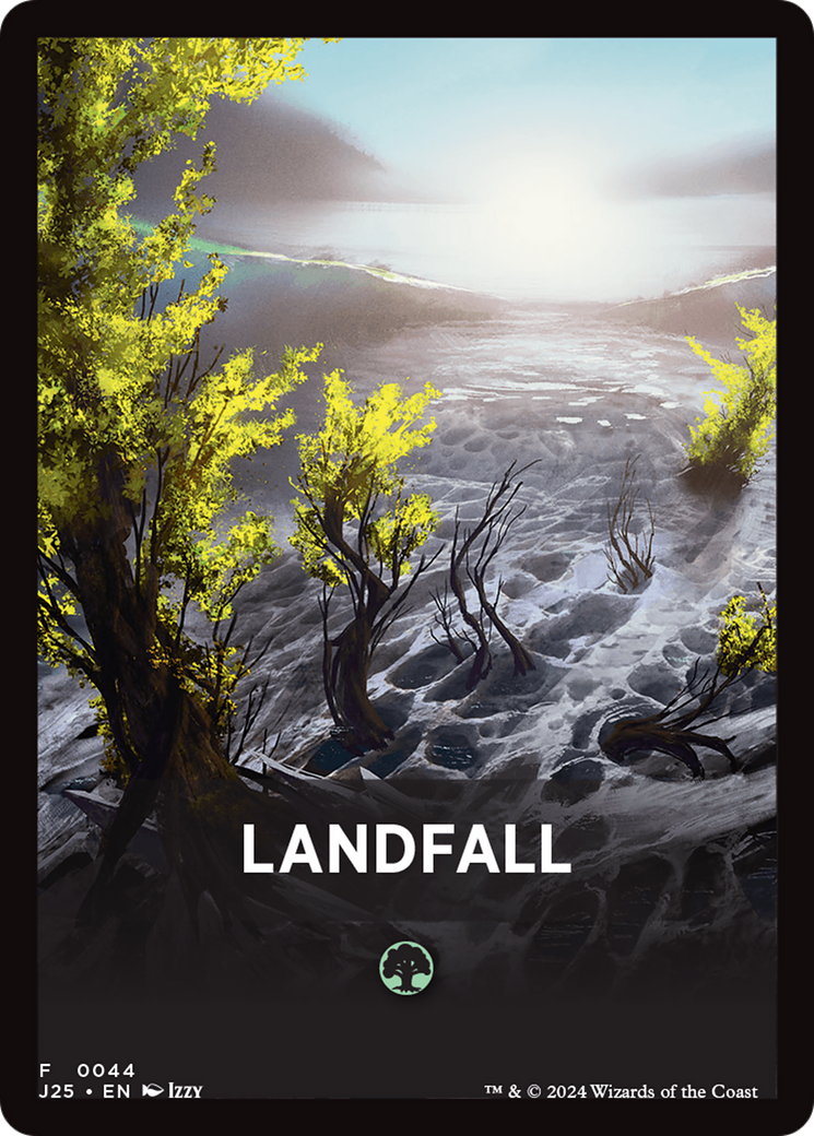 Landfall Theme Card [Foundations Jumpstart Front Cards] MTG Single Magic: The Gathering | Red Claw Gaming