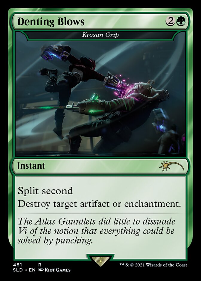 Krosan Grip - Denting Blows [Secret Lair Drop Series] MTG Single Magic: The Gathering | Red Claw Gaming