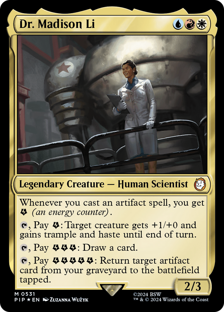Dr. Madison Li (Surge Foil) [Fallout] MTG Single Magic: The Gathering | Red Claw Gaming