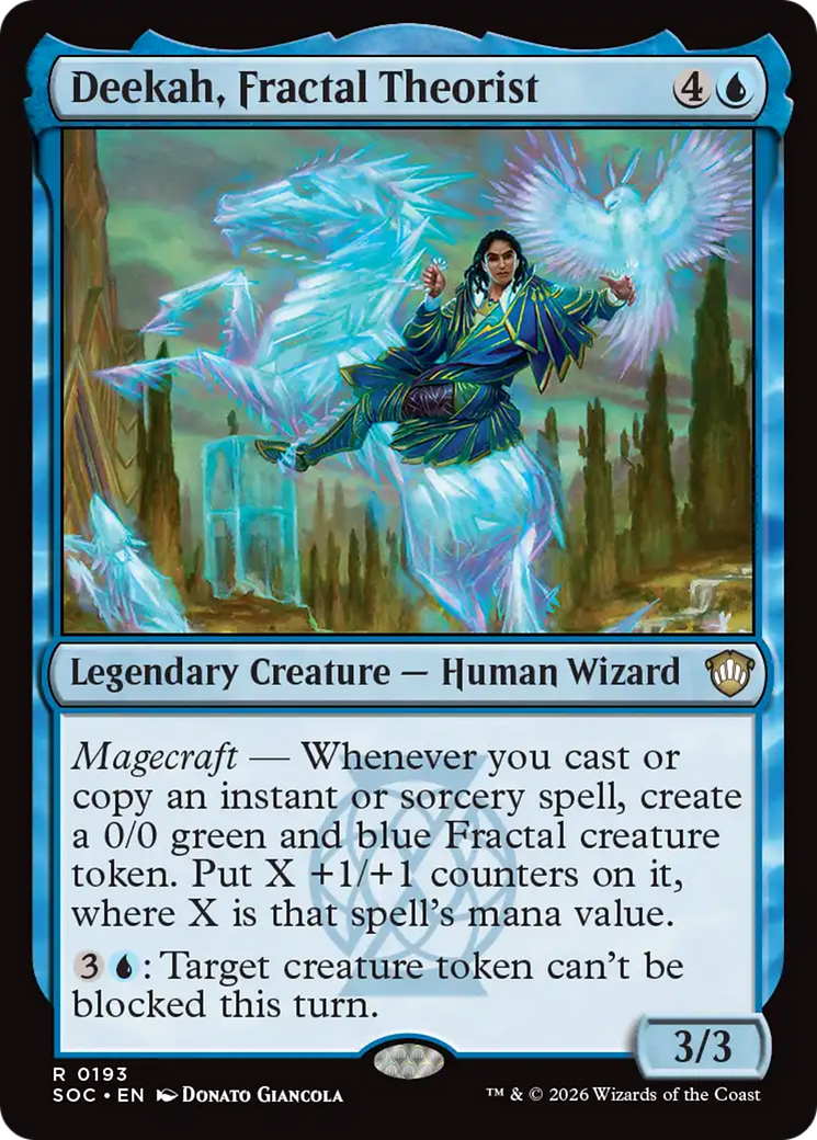 Deekah, Fractal Theorist [Secrets of Strixhaven Commander] MTG Single Magic: The Gathering | Red Claw Gaming