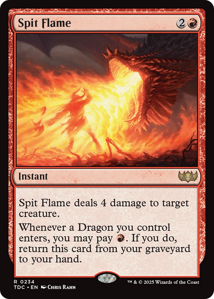 Spit Flame [Tarkir: Dragonstorm Commander] MTG Single Magic: The Gathering | Red Claw Gaming
