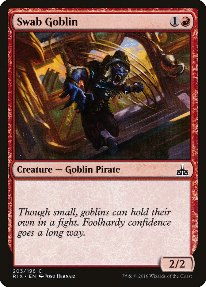 Swab Goblin [Rivals of Ixalan] MTG Single Magic: The Gathering | Red Claw Gaming