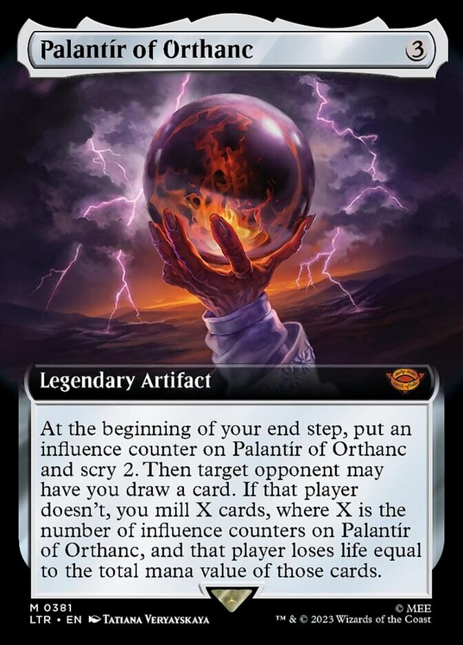 Palantir of Orthanc (Extended Art) [The Lord of the Rings: Tales of Middle-Earth] MTG Single Magic: The Gathering | Red Claw Gaming