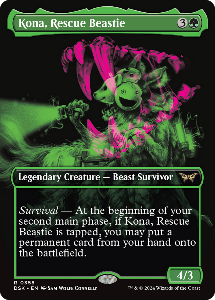 Kona, Rescue Beastie (Showcase) [Duskmourn: House of Horror] MTG Single Magic: The Gathering | Red Claw Gaming