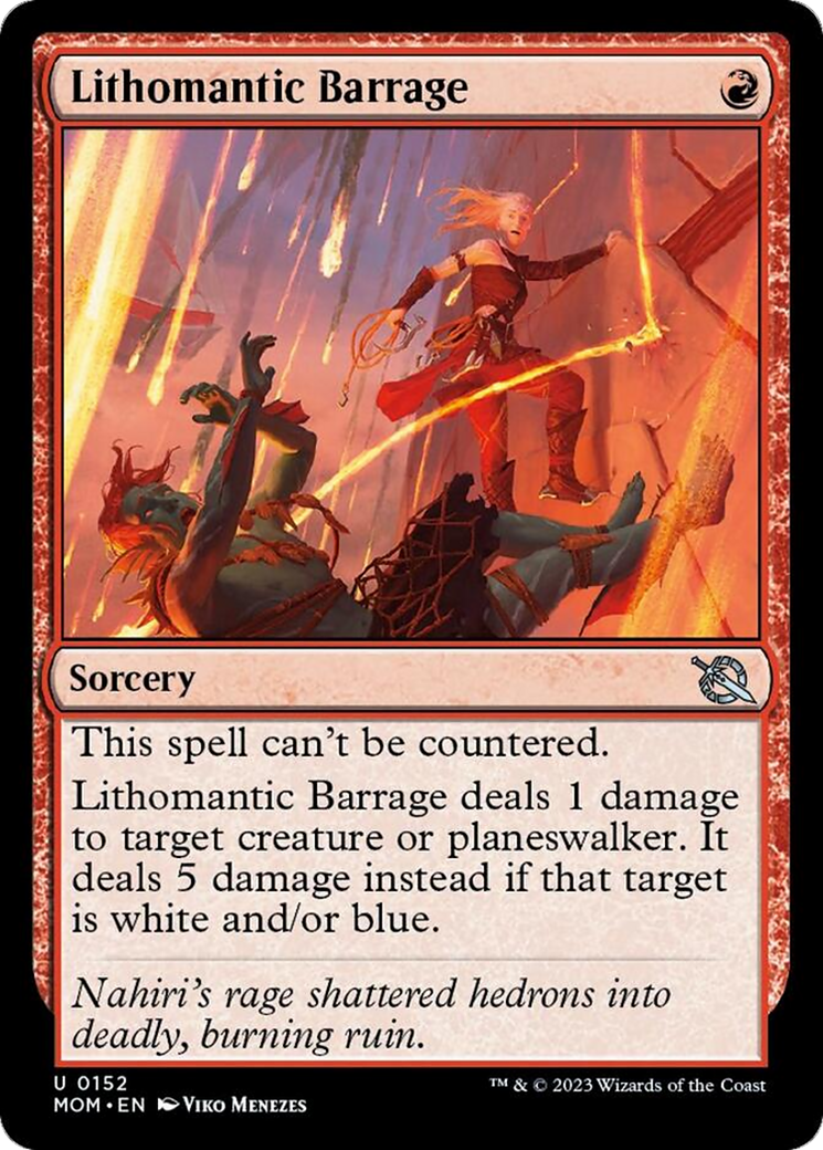 Lithomantic Barrage [March of the Machine] MTG Single Magic: The Gathering    | Red Claw Gaming