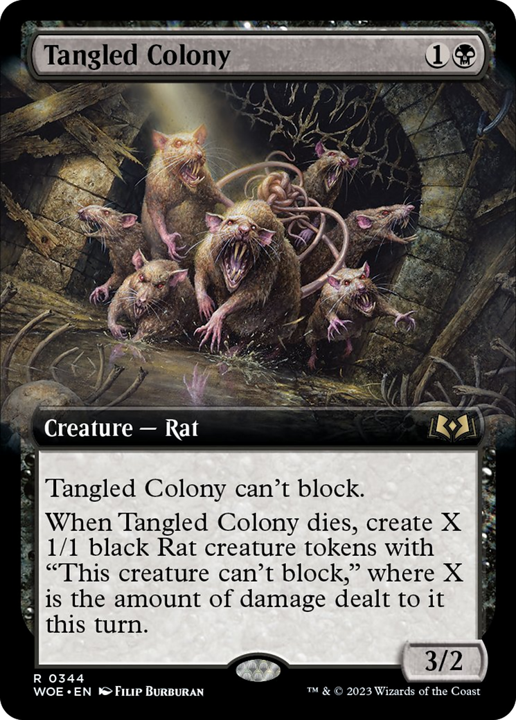 Tangled Colony (Extended Art) [Wilds of Eldraine] MTG Single Magic: The Gathering    | Red Claw Gaming