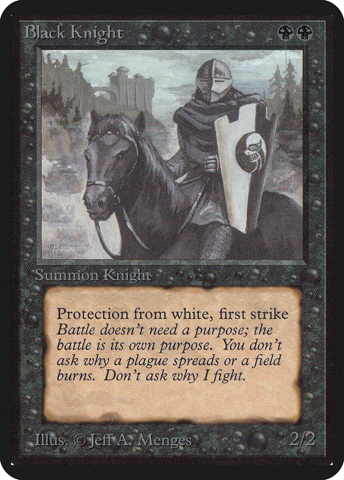 Black Knight [Alpha Edition] MTG Single Magic: The Gathering | Red Claw Gaming