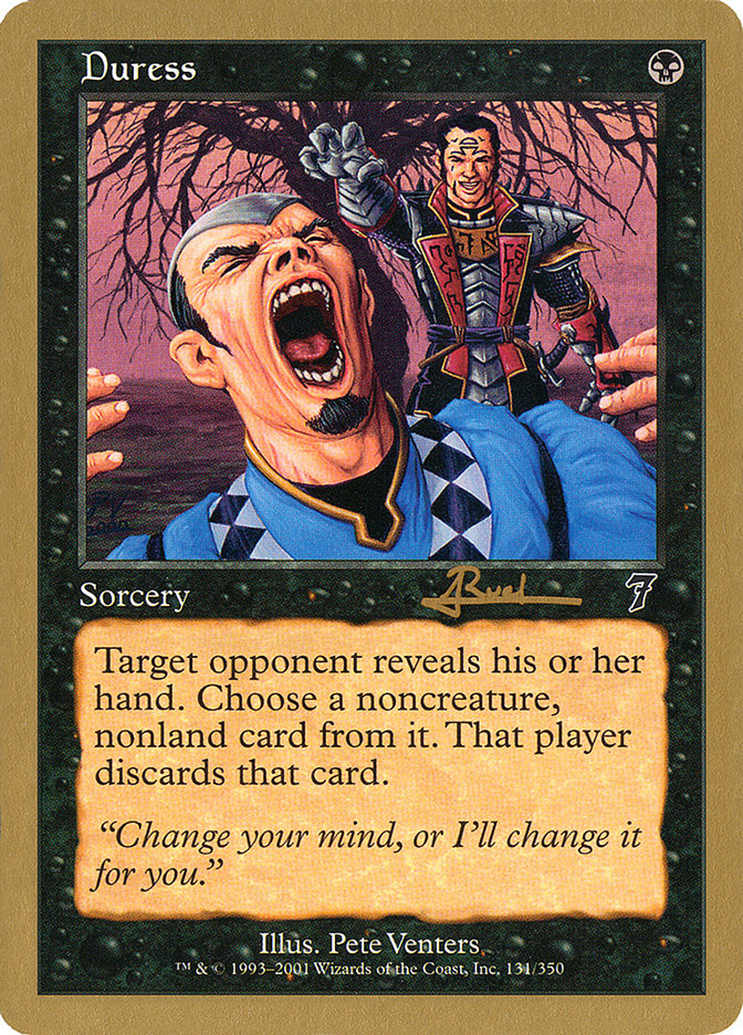 Duress (Antoine Ruel) [World Championship Decks 2001] MTG Single Magic: The Gathering | Red Claw Gaming