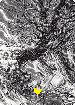 Forest Art Card (Gold-Stamped Signature) [Innistrad: Crimson Vow Art Series] MTG Single Magic: The Gathering | Red Claw Gaming