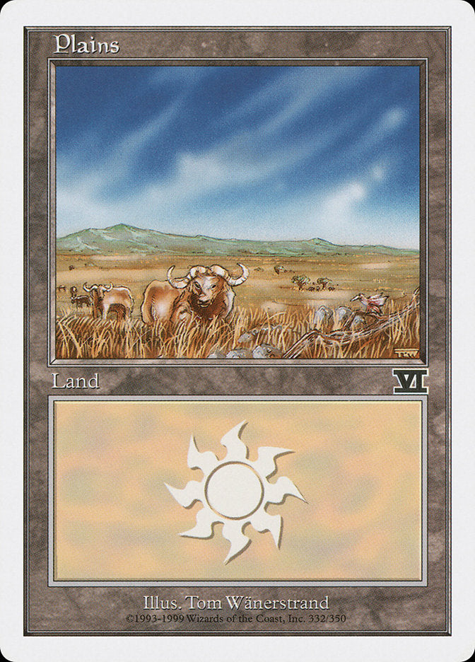 Plains (332) [Classic Sixth Edition] MTG Single Magic: The Gathering | Red Claw Gaming
