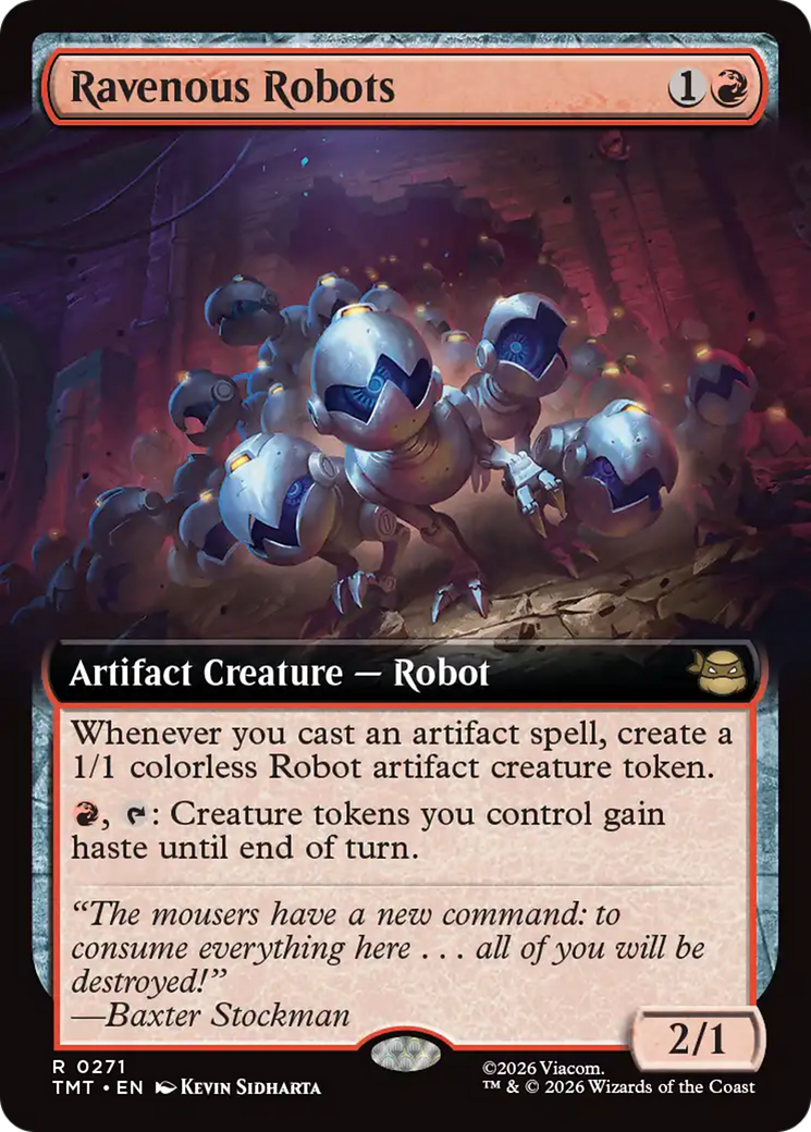 Ravenous Robots (Extended Art) [Teenage Mutant Ninja Turtles] MTG Single Magic: The Gathering | Red Claw Gaming