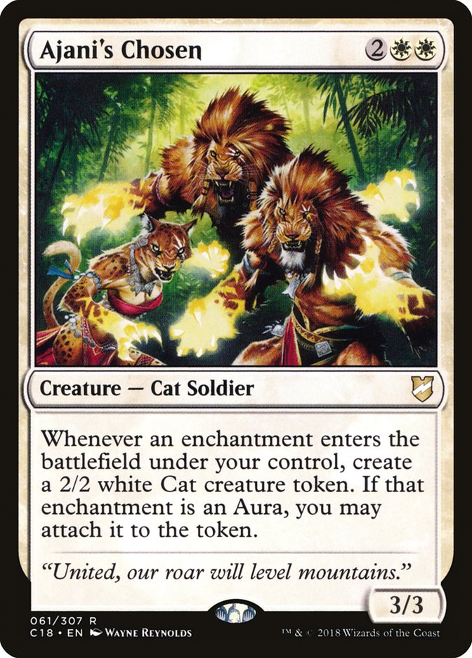 Ajani's Chosen [Commander 2018] MTG Single Magic: The Gathering | Red Claw Gaming