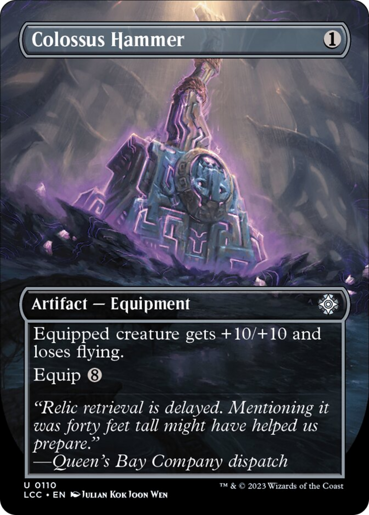 Colossus Hammer (Borderless) [The Lost Caverns of Ixalan Commander] MTG Single Magic: The Gathering | Red Claw Gaming