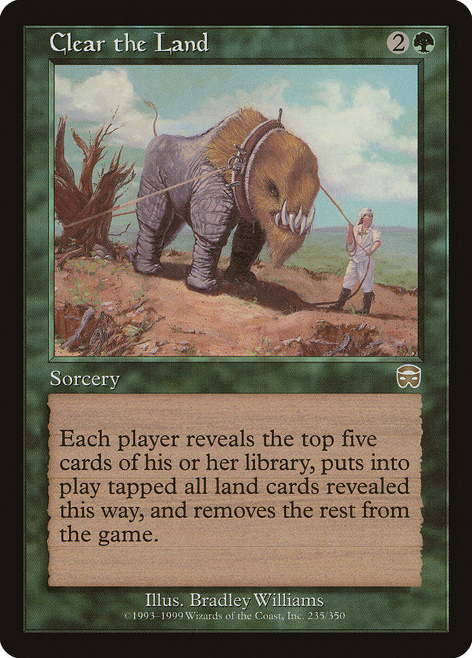 Clear the Land [Mercadian Masques] MTG Single Magic: The Gathering | Red Claw Gaming