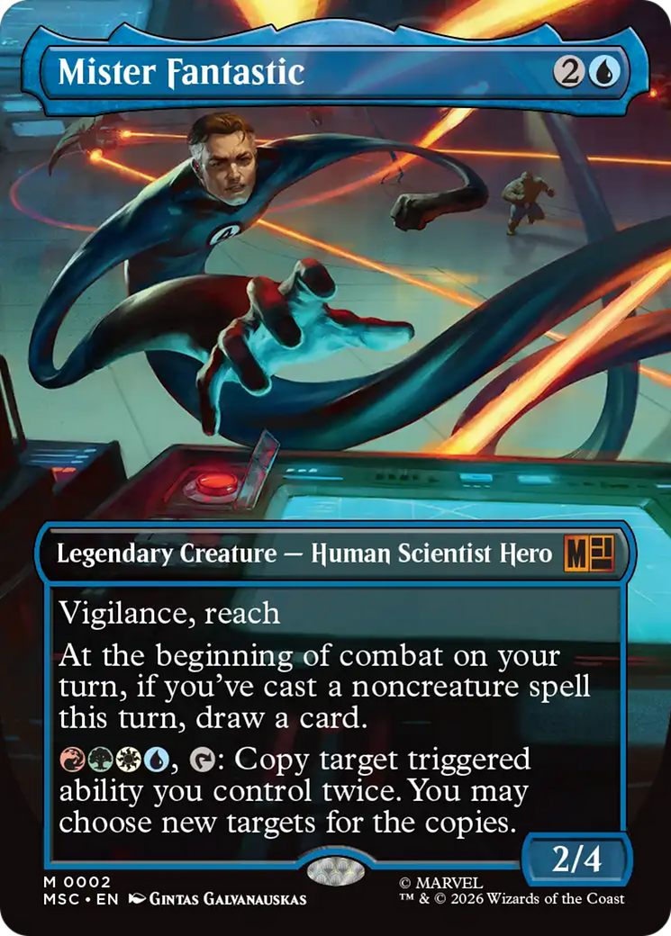 Mister Fantastic (Borderless) [Marvel Super Heroes Commander] | Red Claw Gaming
