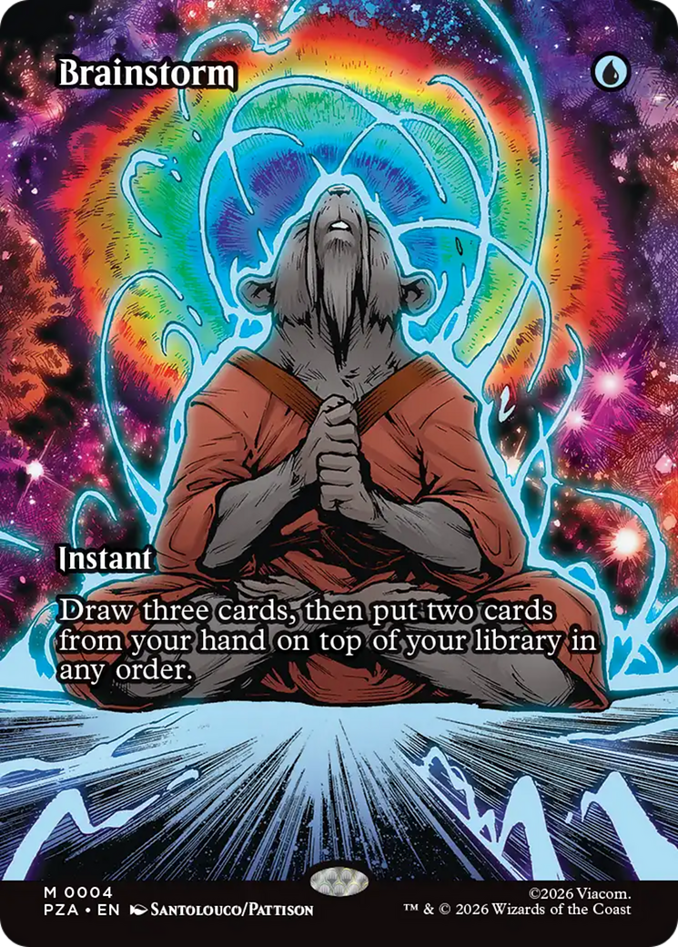 Brainstorm (Borderless) [Teenage Mutant Ninja Turtles Eternal-Legal] MTG Single Magic: The Gathering | Red Claw Gaming