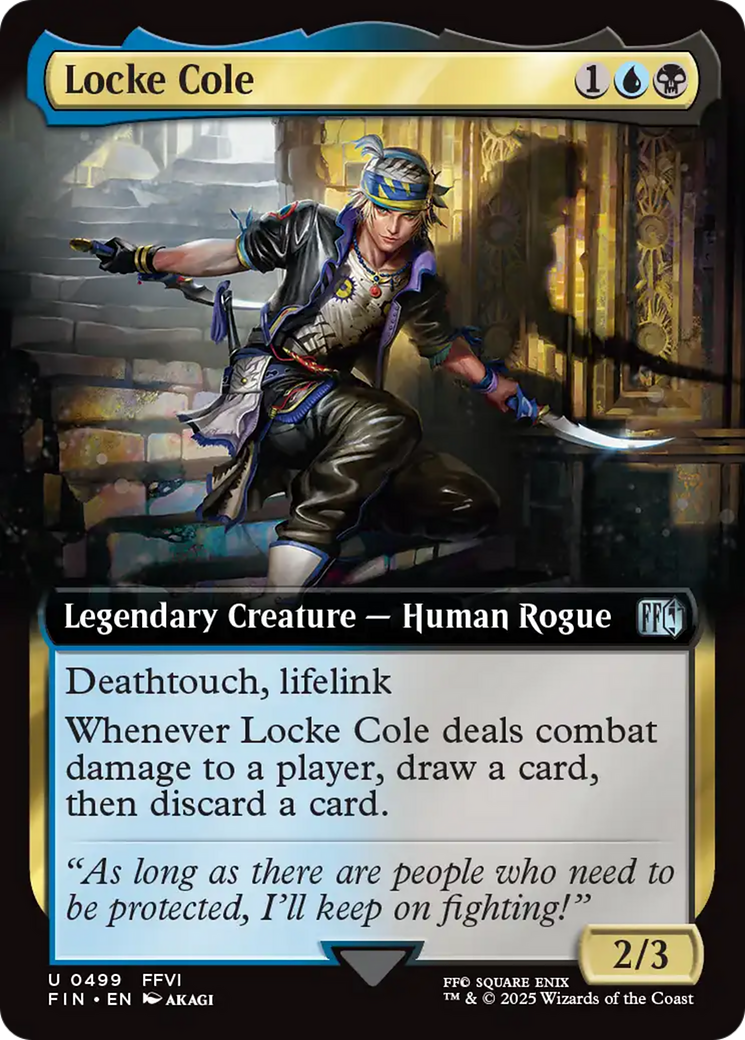Locke Cole (Extended Art) [FINAL FANTASY] MTG Single Magic: The Gathering | Red Claw Gaming