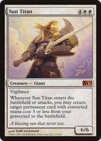 Sun Titan (M11) [Oversize Cards] MTG Single Magic: The Gathering | Red Claw Gaming