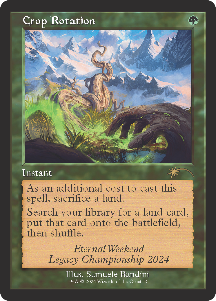 Crop Rotation (Retro Frame) (Eternal Weekend 2024 Promo) [Eternal Weekend] MTG Single Magic: The Gathering | Red Claw Gaming