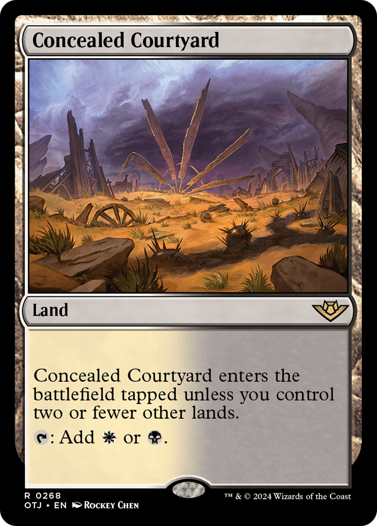 Concealed Courtyard [Outlaws of Thunder Junction] MTG Single Magic: The Gathering    | Red Claw Gaming