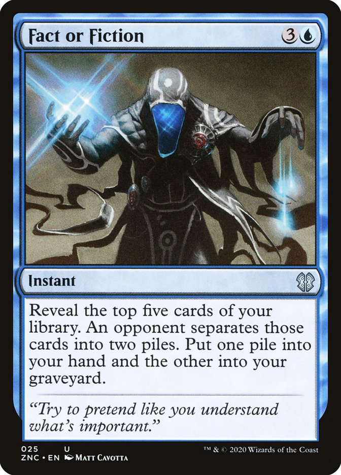 Fact or Fiction [Zendikar Rising Commander] MTG Single Magic: The Gathering | Red Claw Gaming