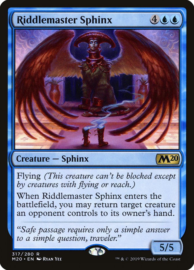 Riddlemaster Sphinx [Core Set 2020] MTG Single Magic: The Gathering | Red Claw Gaming