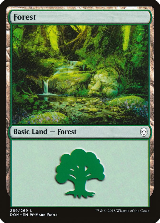Forest (269) [Dominaria] MTG Single Magic: The Gathering | Red Claw Gaming