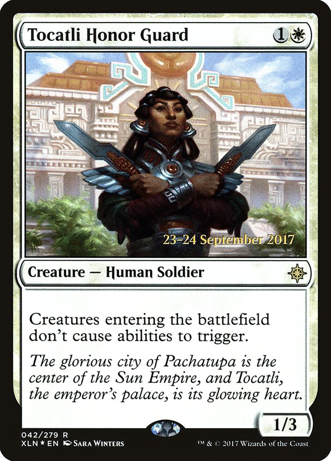 Tocatli Honor Guard [Ixalan Prerelease Promos] MTG Single Magic: The Gathering | Red Claw Gaming