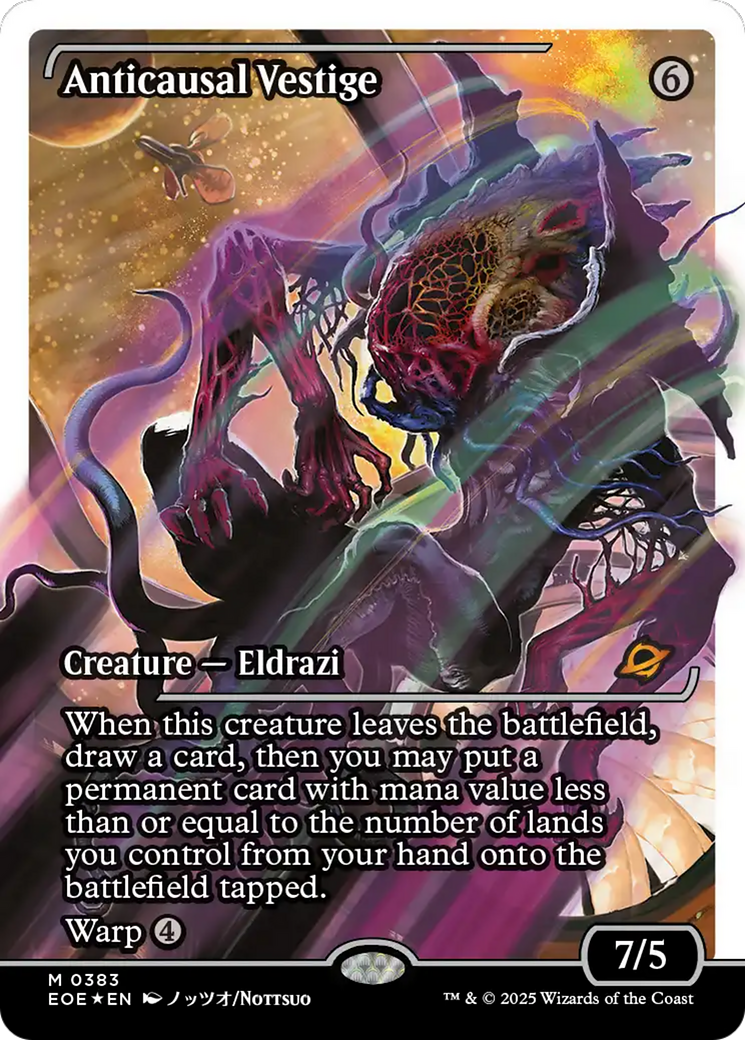 Anticausal Vestige (Showcase) (Fracture Foil) [Edge of Eternities] MTG Single Magic: The Gathering | Red Claw Gaming