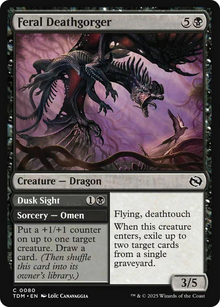 Feral Deathgorger [Tarkir: Dragonstorm] MTG Single Magic: The Gathering | Red Claw Gaming