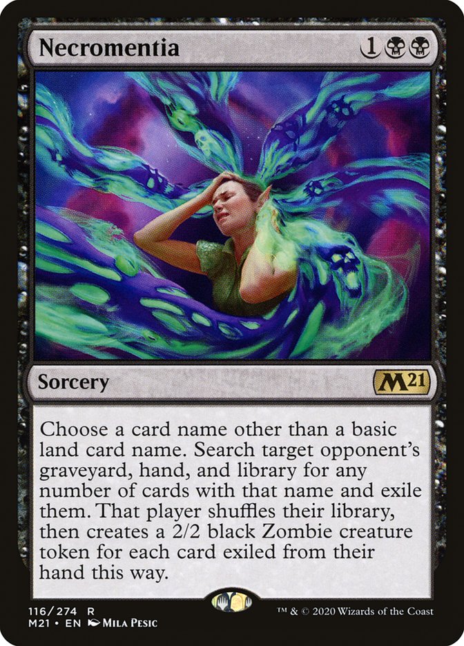 Necromentia [Core Set 2021] MTG Single Magic: The Gathering | Red Claw Gaming