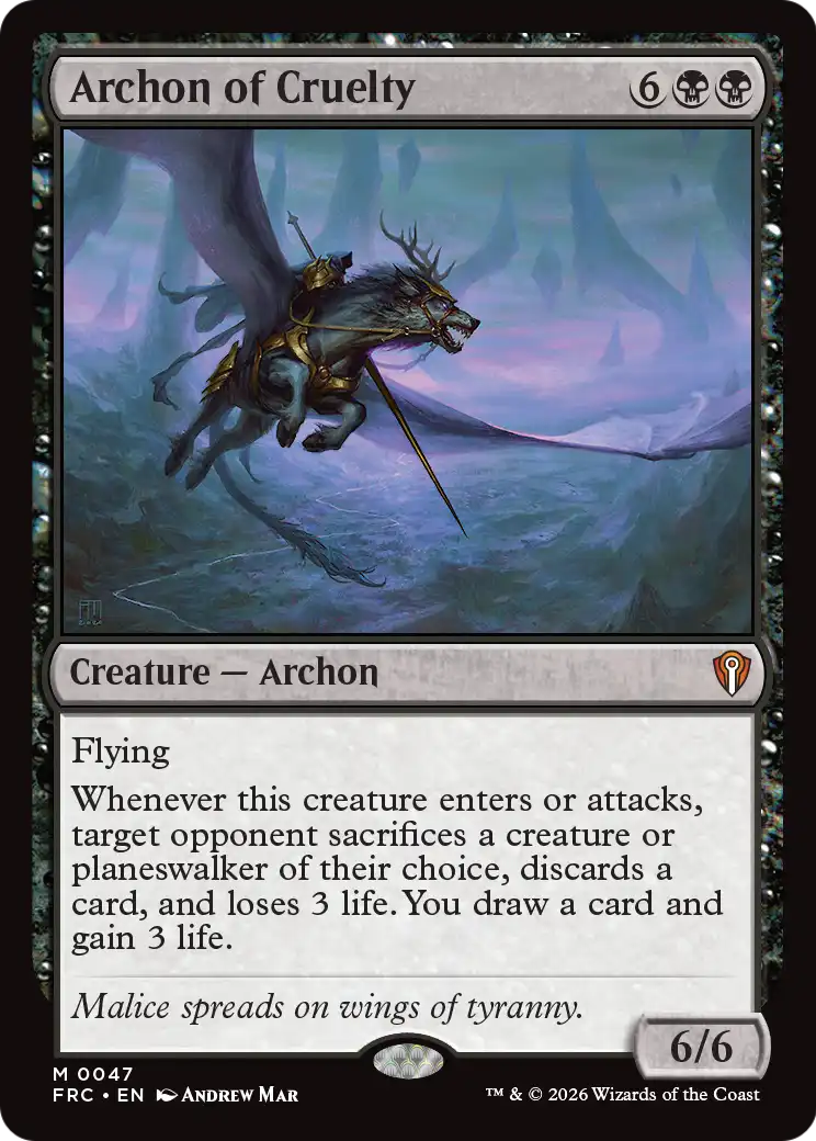 Archon of Cruelty [Reality Fracture Commander] | Red Claw Gaming