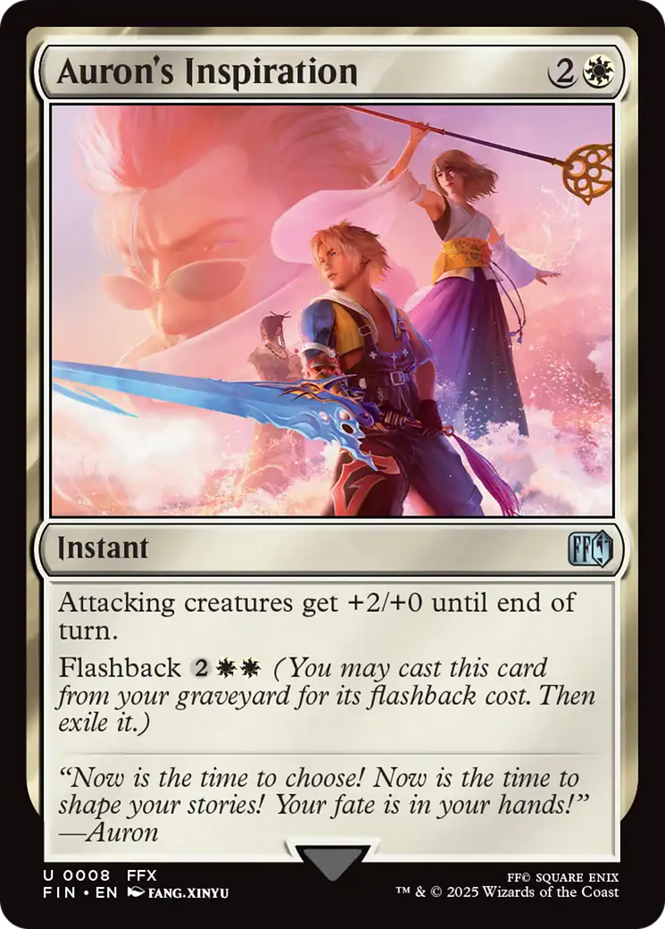 Auron's Inspiration [FINAL FANTASY] MTG Single Magic: The Gathering | Red Claw Gaming