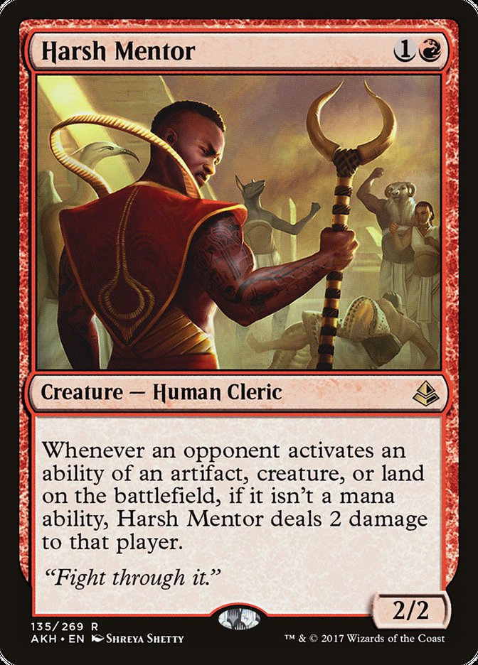Harsh Mentor [Amonkhet] MTG Single Magic: The Gathering | Red Claw Gaming