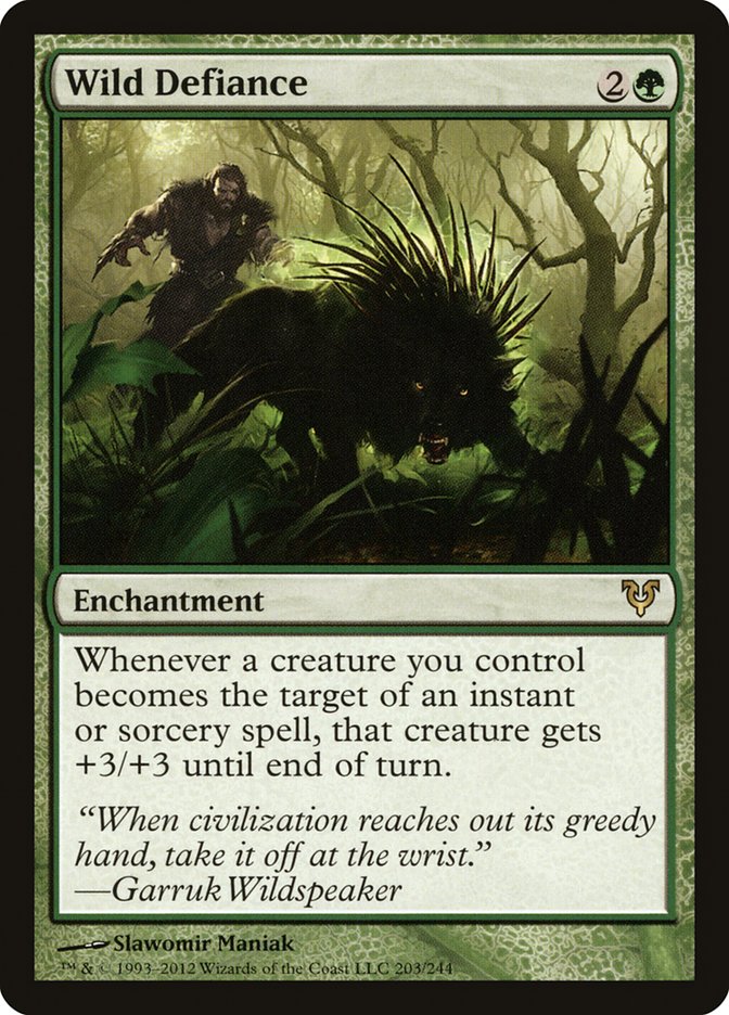 Wild Defiance [Avacyn Restored] MTG Single Magic: The Gathering | Red Claw Gaming