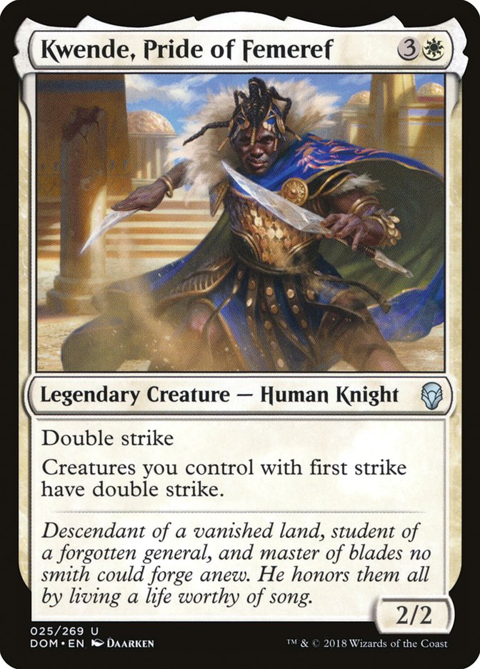 Kwende, Pride of Femeref [Dominaria] MTG Single Magic: The Gathering | Red Claw Gaming