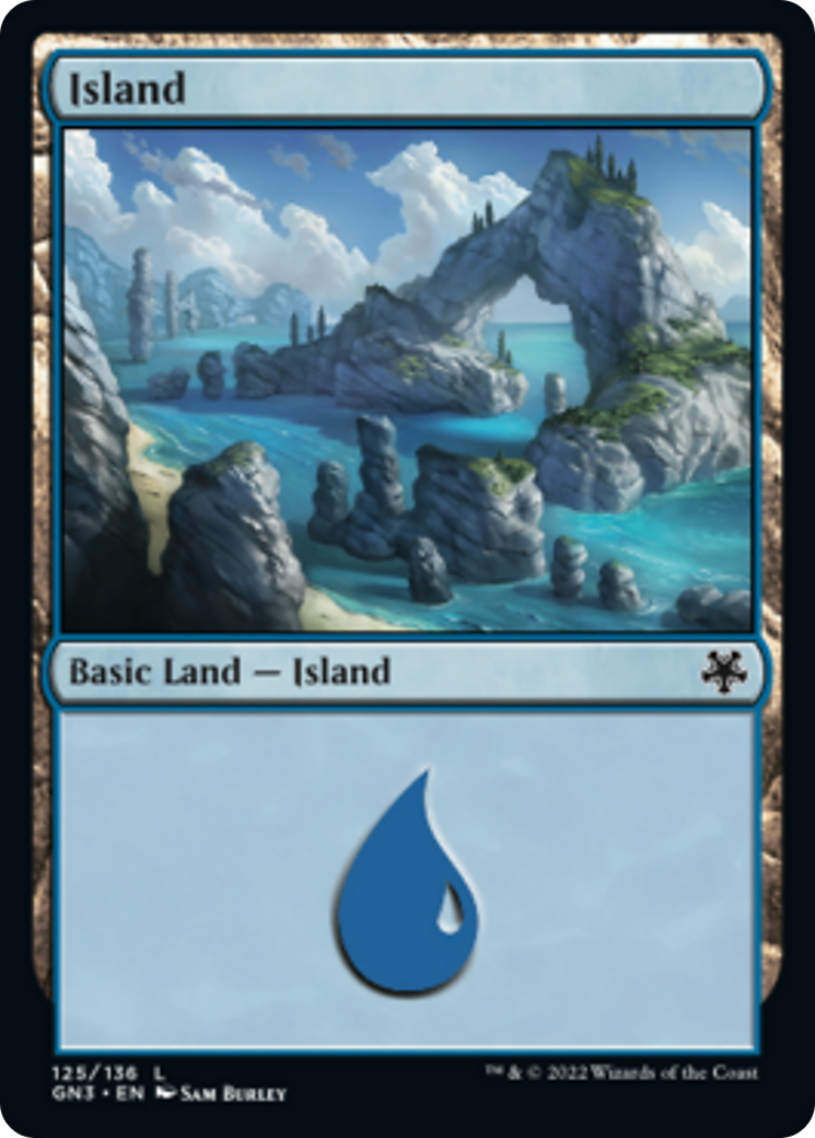 Island (125) [Game Night: Free-for-All] MTG Single Magic: The Gathering | Red Claw Gaming