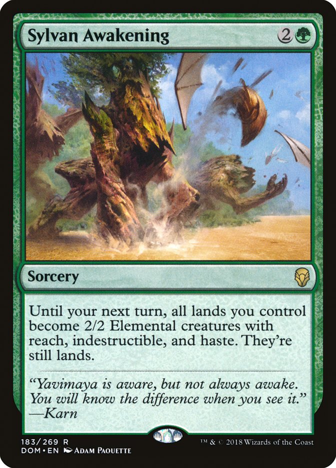 Sylvan Awakening [Dominaria] MTG Single Magic: The Gathering | Red Claw Gaming