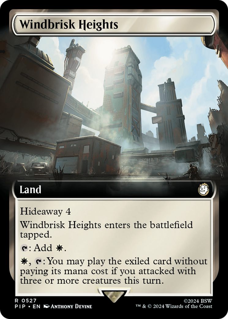 Windbrisk Heights (Extended Art) [Fallout] MTG Single Magic: The Gathering | Red Claw Gaming