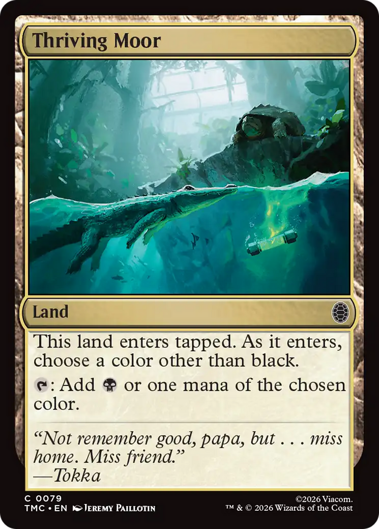 Thriving Moor [Teenage Mutant Ninja Turtles Commander] MTG Single Magic: The Gathering | Red Claw Gaming