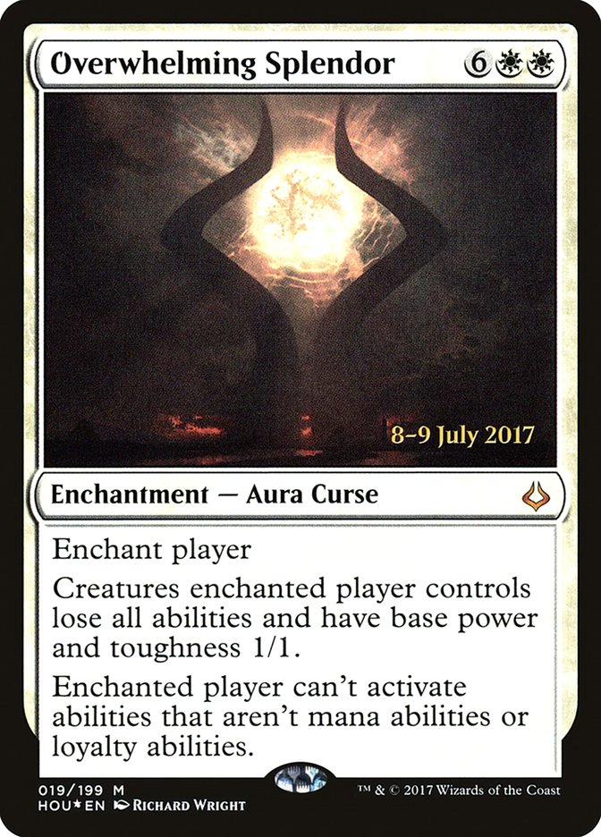 Overwhelming Splendor [Hour of Devastation Prerelease Promos] MTG Single Magic: The Gathering | Red Claw Gaming