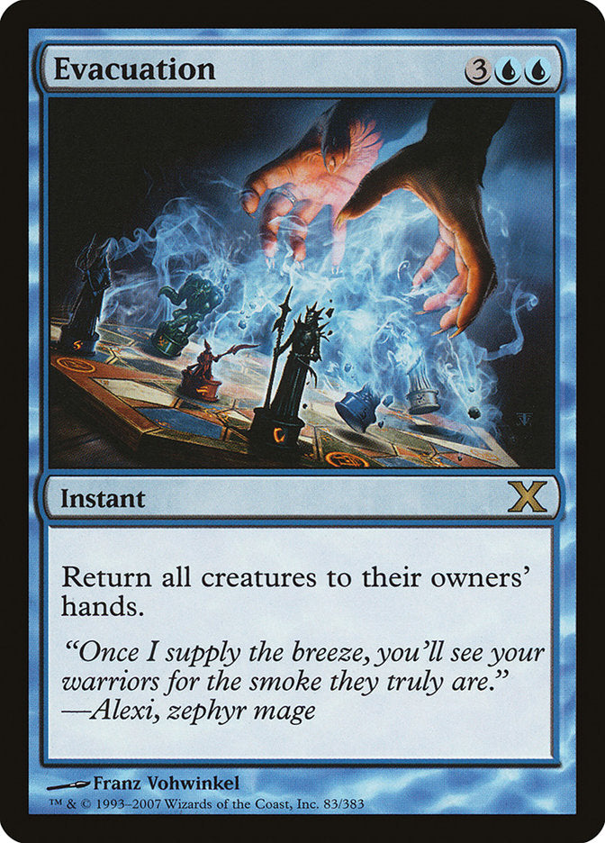 Evacuation [Tenth Edition] MTG Single Magic: The Gathering | Red Claw Gaming