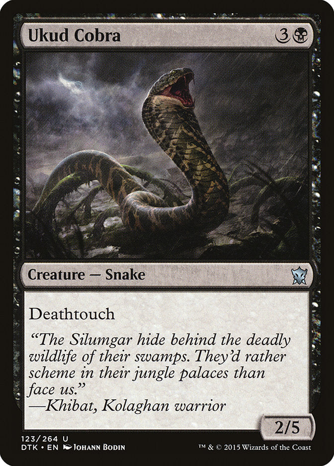 Ukud Cobra [Dragons of Tarkir] MTG Single Magic: The Gathering | Red Claw Gaming