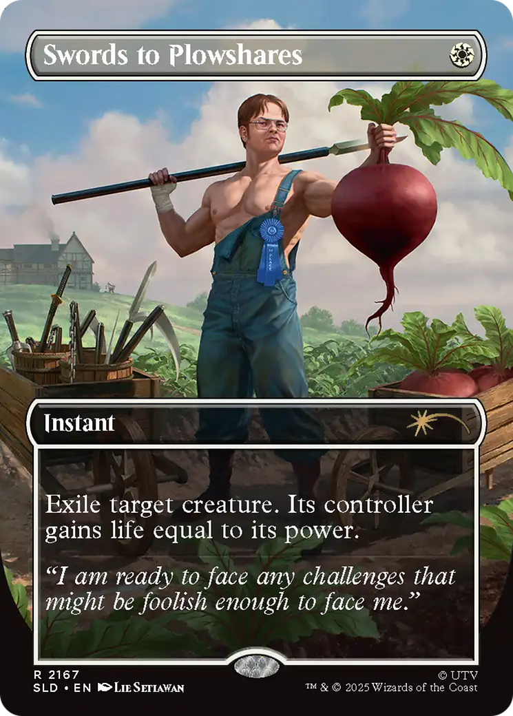 Swords to Plowshares (2167) [Secret Lair Drop Series] MTG Single Magic: The Gathering | Red Claw Gaming