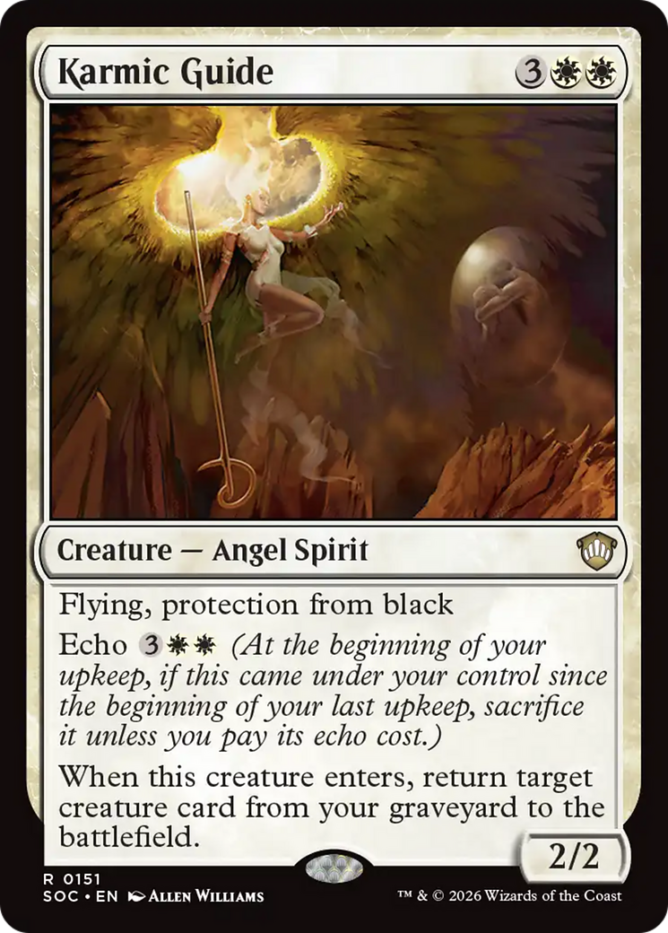 Karmic Guide [Secrets of Strixhaven Commander] MTG Single Magic: The Gathering | Red Claw Gaming