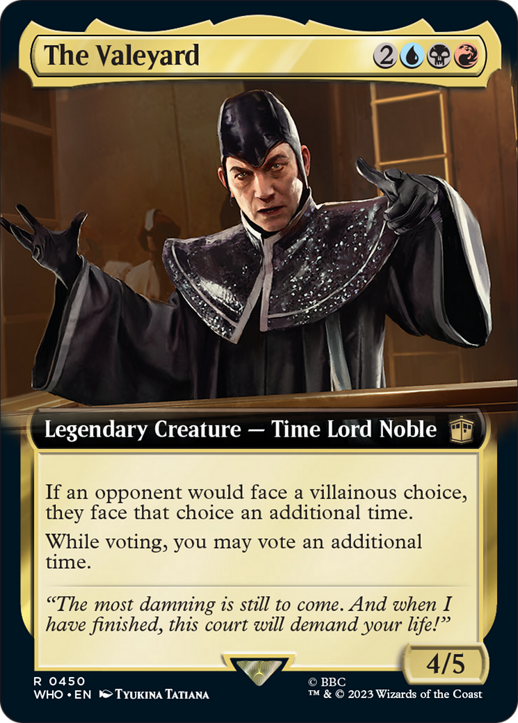 The Valeyard (Extended Art) [Doctor Who] MTG Single Magic: The Gathering | Red Claw Gaming