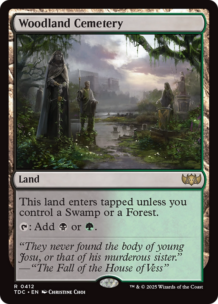 Woodland Cemetery [Tarkir: Dragonstorm Commander] MTG Single Magic: The Gathering | Red Claw Gaming
