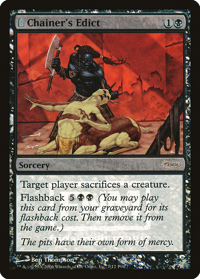 Chainer's Edict [Friday Night Magic 2006] MTG Single Magic: The Gathering | Red Claw Gaming