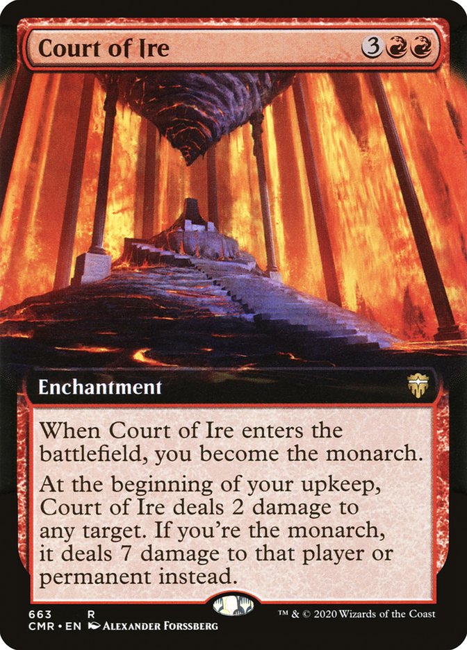 Court of Ire (Extended Art) [Commander Legends] MTG Single Magic: The Gathering | Red Claw Gaming